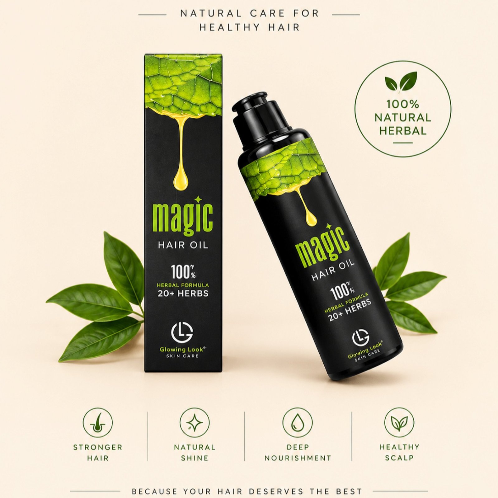 Magic Hair Oil – Strong, Shiny & Beautiful Hair